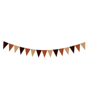 Bannière d'anniversaire, guirlande triangulaire, noir et orange, personnalisable, décoration de fête, grande taille, décorations de scène - Product Image 4