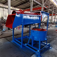 Mesin Trommel Pemisah Emas Pasir Aluvial Dengan Kotak Sluice Basah