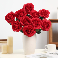 Fabrik Großhandel 10 Köpfe Bouquet Dusty Color Künstliche Seide Rose Blume für Home Wedding Party Dekoration