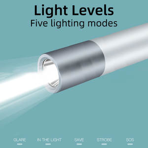 Тактический фонарь с 5 режимами, USB-зарядкой, из алюминиевого сплава, водонепроницаемый IP44, дальность луча 700-800 м, для ночной езды на велосипеде и кемпинга - Product Image 3