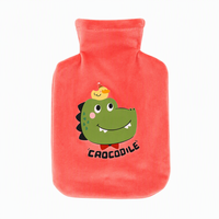 Housse de bouillotte en peluche douce à imprimé dessin animé mignon pour les crampes menstruelles et le réchauffement corporel – Cadeau d'hiver en gros