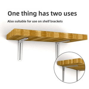 Support d'angle en <span class=keywords><strong>acier</strong></span> inoxydable à angle droit, épaissi, trou long, 90 degrés, pièce droite mobile, en forme de L, support d'étagère fixe - Product Image 3