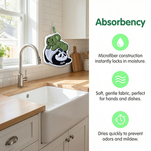 <span class=keywords><strong>Toalla</strong></span> Absorbente Tridimensional con Diseño de Oso Panda de Dibujos Animados, Bordada, para Cocina, Paño de Cocina, <span class=keywords><strong>Toalla</strong></span> <span class=keywords><strong>Infantil</strong></span> - Product Image 5