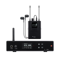 Système de monitoring intra-auriculaire sans fil professionnel XSW400 XSW avec microphone à condensateur stéréo cardioïde en métal pour la scène