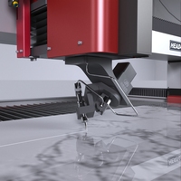 Machine de découpe au jet d'eau CNC professionnelle à 5 axes HEAD, pour pierre, carrelage, métal, verre, meilleur prix