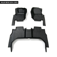 Tapis de voiture TPE, fabrication directe, haute qualité, tapis TPE durables et respectueux de l'environnement, tapis de voiture TPE 5D pour HILUX REVO 2016-2025