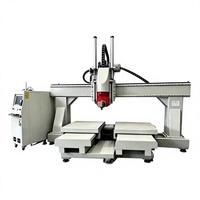 Máquina Router CNC Automática de 5 Ejes Económica para Grabado y Corte de Madera con Mesas Dobles