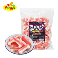 Bonbons gélifiés amusants en forme de dents, en gros, grand format, saveur fruitée