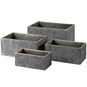 Grands Jardinières Rectangulaires d'Extérieur en Ciment Fibre de Verre, Grandes Bacs à Plantes pour Hôtels, Villas, Décoration - Product Image 5