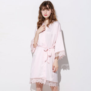 Women's High Quality <strong>Satin</strong> Pajamas Set 4 Pieces Erotic Silk <strong>Gowns</strong> Kimono Dressing <strong>Gowns</strong> Winter Summer Autumn Sleepwear Wholesale - Product Image 5