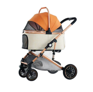 Toptan hızlı kurulum 4-Wheel köpek arabası arabası büyük Bred veya 2 köpekler için tekerlekli evcil hayvan taşıyıcı seyahat için - Product Image 3