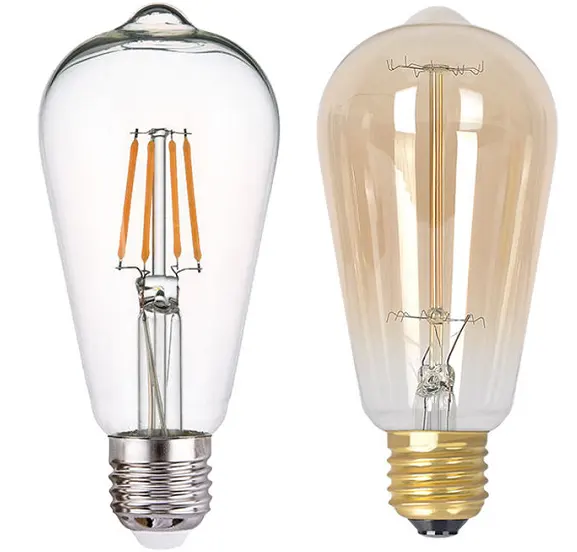 高品質ウォームホワイト360度ST642W 4W 6W8Wストリング照明交換用ヴィンテージエジソンランプLEDフィラメント電球