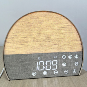 Réveil numérique intelligent LED 2026 avec radio FM, simulateur d'aube, aide au sommeil et haut-parleur sans fil pour table de chevet - Product Image 4
