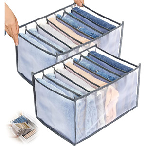 Washable Closet Organizers for Drawers Foldable Closet Drawer Organizer Portable <b>Wardrobe</b> Clothes Organizer - Product Image 3