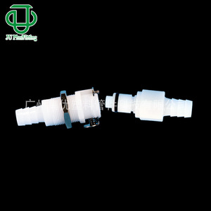 Jiyou POM Plastic PLC Series Connectors 1/4 Flow Body 3/8 Barb Male Female Quick Coupling Adapter for <b>Rubber</b> Hose - Product Image 2