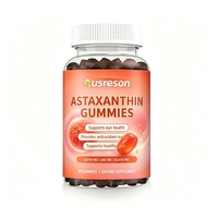 Gummies antioxydantes à l'astaxanthine et au resvératrol SPL OEM Private Labels, vitamines pour éclaircir la peau, gummies à l'astaxanthine et au resvératrol