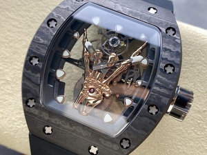 Reloj Mecánico Impermeable de Alta Calidad de la Fábrica YS, Movimiento Tourbillon, RM66, Esqueleto de Carbono, Diseño Devil's Hand - Product Image 3