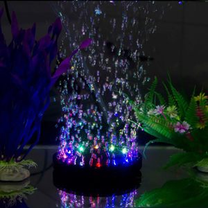 Luz LED Subaquática para Aquário com Pedra de Bolhas de Ar Colorida para Tanque de Peixes, Lâmpada Redonda com Luz LED RGB de 12 Cores - Product Image 4