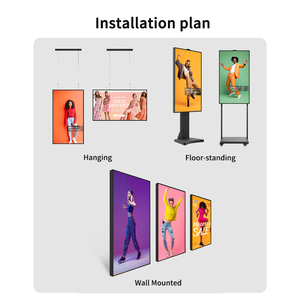 55 inch cửa sổ phải đối mặt với hiển thị <span class=keywords><strong>LCD</strong></span> màn hình quảng cáo kỹ thuật số biển <span class=keywords><strong>LCD</strong></span> với ánh sáng tự động chức năng cảm biến - Product Image 2