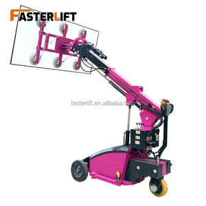 Équipement de levage de verre électrique, chariot à vide utilisé pour la pose de carreaux de marbre, machine avec conception télescopique, vitriers - Product Image 4