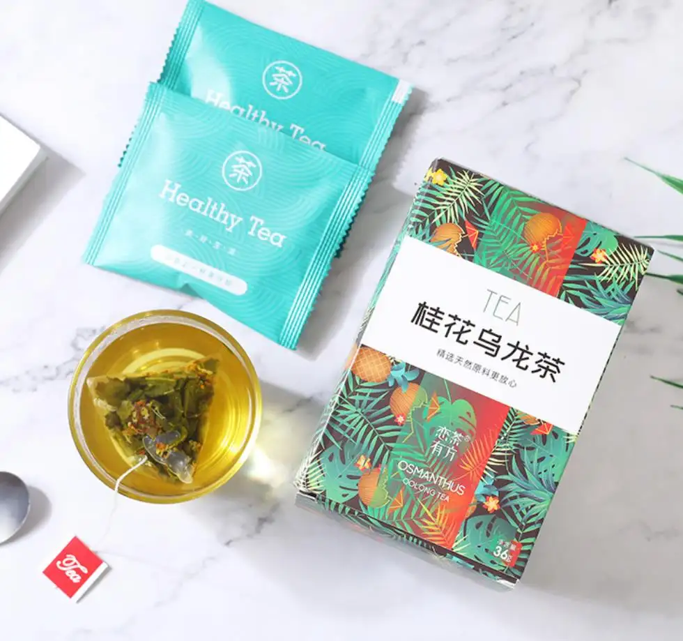 Osmanthus Oolong чайный пакетик, Подарочная коробка, ароматизированный чай, изготовленный на заказ, молочный чай, сырье