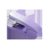 Agrafeuse manuelle en plastique pour étudiants, rotative, usage bureautique, multifonction, portable, pour relier 20 feuilles, 100g