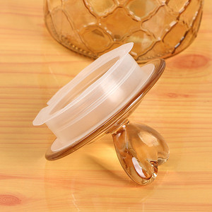 3 Stück <span class=keywords><strong>Set</strong></span> Amber Creative Electro plate Glas Vorrats glas Home Küchen geschirr Glas versiegelt Snack <span class=keywords><strong>Candy</strong></span> Flasche Gläser <span class=keywords><strong>Set</strong></span> - Product Image 5