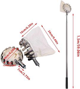 VERTAK longue portée télescopique pôle jardin cueilleur de fruits métal <span class=keywords><strong>verger</strong></span> tête panier attrape <span class=keywords><strong>pomme</strong></span> pêche collecteur de fruits - Product Image 2