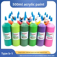 Kit de Peinture pour Étudiants Direct Usine – Peintures Acryliques 24 Couleurs en Grandes Bouteilles de 500 ml pour Poupées en Plâtre et Graffiti