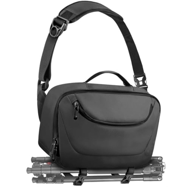 Lightweight DSLR/SLR/Mirrorless Camera Sling Bag Waterproof Camera Case with Tripod Holder for Photographers