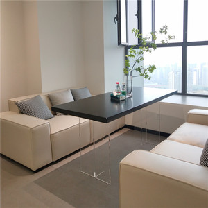 Table à manger rectangulaire Delifeng en acrylique transparent, style minimaliste, pour la salle à manger - Product Image 3