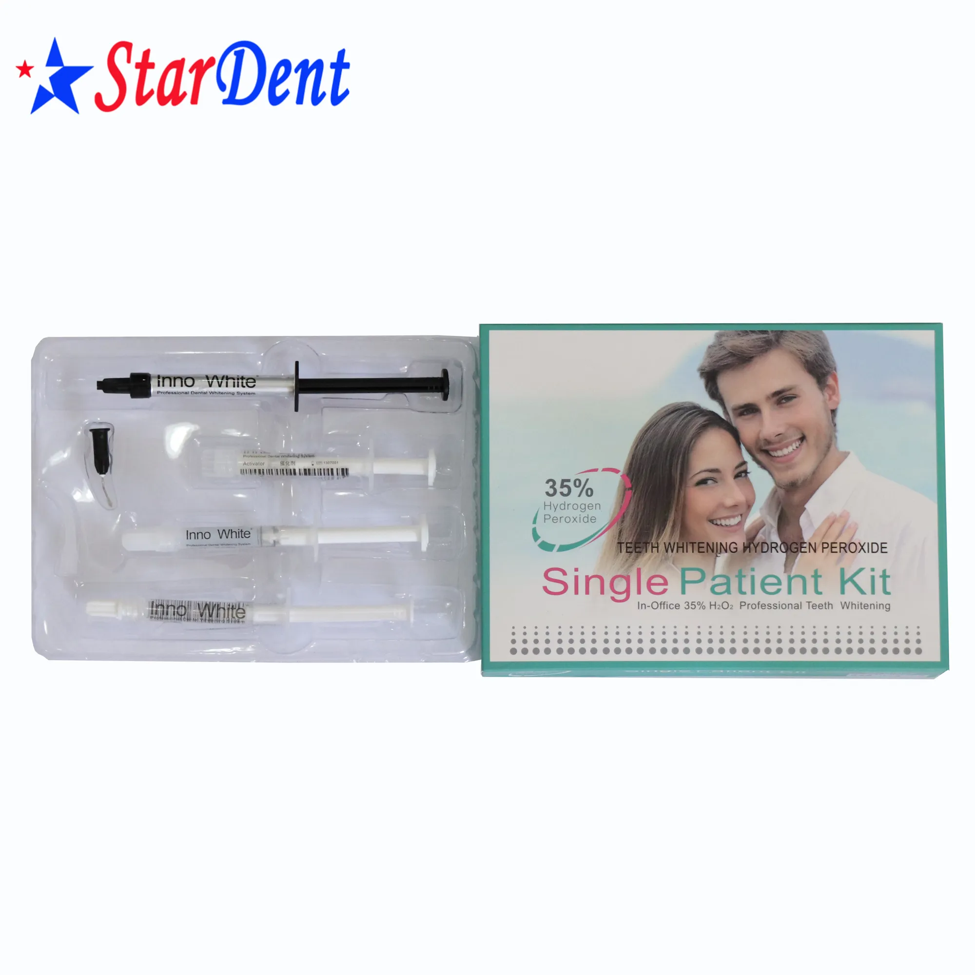 Kit sbiancante dentale per denti per paziente singolo/sbiancamento dei denti Jel/materiale dentale