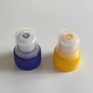 28mm 28/410 sin derrames plástico Push Pull deporte agua potable botella tapa con tapa Color personalizado - Product Image 3