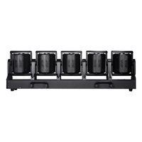 Barra de Luces LED RGBL Tornado Móvil de 5x120w para Interiores con Anillo Hola para DJ y Bares