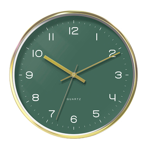 Green Classic Modern Wall <b>Clock</b> Metal Custom Home Decor Fashion <b>Clocks</b> - Product Image 1