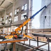 Mini-grue araignée compacte espagnole de 3 tonnes à télécommande pour l'installation de vitres