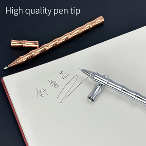 SEAPEN Customizable Bamboo <strong>Shaped</strong> Pure Copper Metal Roller <strong>Pen</strong> 0.5 mm Writing Width Creative Gel <strong>Pen</strong> with Custom Logo - Product Image 3