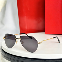 Lunettes de soleil aviateur rétro en métal polarisées UV400, monture intégrale carrée dorée unisexe, nouvelle collection avancée Tac Sense Toad