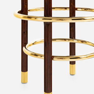 Muebles de Comedor Modernos de Alta Gama, Elegantes Sillas de Bar con Tela con Estampado de Leopardo, Diseño Minimalista para el Hogar y Apartamentos - Product Image 3