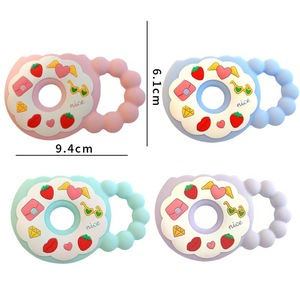 Nouveau-nés Silicone <span class=keywords><strong>Anneau</strong></span> <span class=keywords><strong>De</strong></span> <span class=keywords><strong>Dentition</strong></span> <span class=keywords><strong>Donuts</strong></span>, Bébé <span class=keywords><strong>Anneau</strong></span> <span class=keywords><strong>De</strong></span> <span class=keywords><strong>Dentition</strong></span> Mignon Apaisant Molaire Chewing-gum Silly Chew Toy - Product Image 5