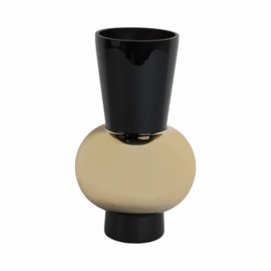 Vaso in Vetro Scultoreo Moderno con Silhouette Sovrapposte, Vaso Decorativo per Fiori per Soggiorno e Arredamento Casa - Product Image 3