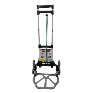 6 tekerlekli merdiven tırmanma römork alüminyum kayar kapı 80kg katlanır katlanabilir el çuval kamyon arabası arabası Trolly - Product Image 3
