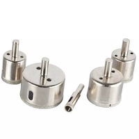 Broca de Diamante Electrochapada DB02 Liqsteel con Acabado Plateado, Vástago SDS, Larga Vida Útil, 5mm-180mm, para Perforación de Mampostería