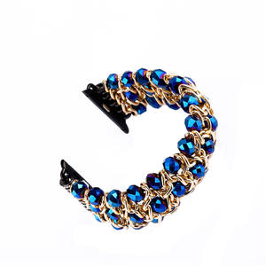 Bracelet en pierre pour <span class=keywords><strong>Apple</strong></span> <span class=keywords><strong>Watch</strong></span> <span class=keywords><strong>série</strong></span> SE <span class=keywords><strong>6</strong></span> 5 4 3 2 1 40mm 44mm 38mm 42mm pour hommes et femmes, perles bling-bling - Product Image 5