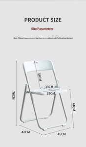 เก้าอี้พับโครงเหล็กพร้อมที่นั่งพลาสติกทนทาน น้ำหนักเบา พกพาสะดวก เหมาะสำหรับงานอีเว้นท์ การประชุม พิธีการกลางแจ้ง - Product Image 6