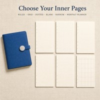 Coffret Cadeau d'Affaires avec Fermoir à Disque : Carnet A5 en Cuir PU Premium, Stylo Métallique, Recharge de Stylo, Coins Arrondis, Logo Personnalisé pour Entreprise, Exécutif