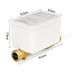 Compteur de débit d'eau ultrasonique à connexion filetée 20 mm R160 4 m³/h RS485 en laiton avec commande de vanne à distance, compteur d'eau intelligent - Product Image 2