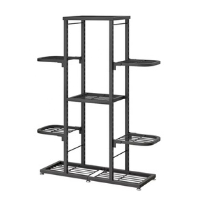 Étagère à fleurs en métal multifonction à plusieurs niveaux, supports de <span class=keywords><strong>plantes</strong></span> de jardin, présentoir <span class=keywords><strong>pour</strong></span> pots de fleurs, <span class=keywords><strong>pour</strong></span> fleurs et <span class=keywords><strong>plantes</strong></span> d'intérieur - Product Image 2