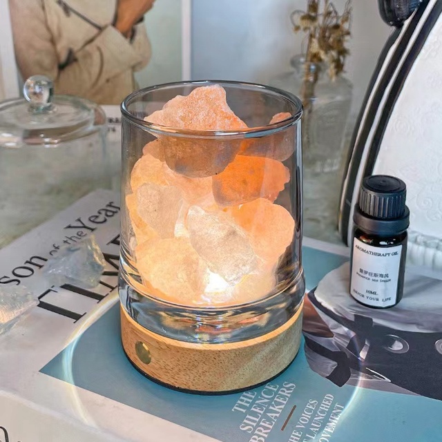 Wholesale Customizable Indoor Decoration Crystal Stone Diffuser Free Essential Oil Fragrance Flower-Shaped Glass Processing