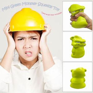 Divertido Monstruo Verde Mini Adorable para Apretar, Juguete Antiestrés de Subida Lenta, Material PU, para Niños de 5 a 7 Años - Product Image 5
